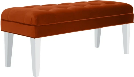 Банкетка Adel ОГОГО (арт.341340), (Ткань/Оранжевый)