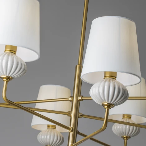 Потолочная люстра на штанге Freya Ceramics FR2029PL-08BS (220V)