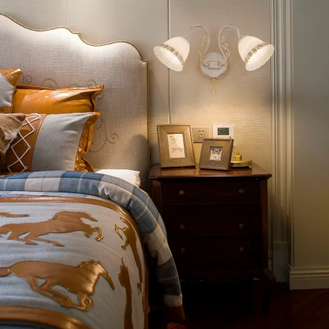 Бра с выключателем Arte Milano AM340800 340800/2W WT+G (220V)