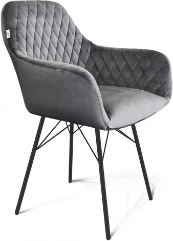 Стул Sheffilton SHT-ST38/S64 угольно-серый/чёрный муар