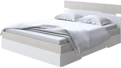 Без бренда Кровать Milton (ЛДСП Дуб Шамони светлый/Белый) 160x200