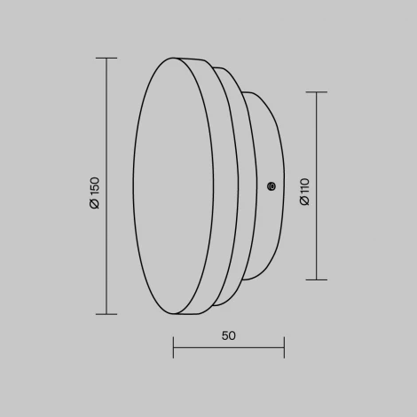 Настенный светильник светодиодный Maytoni Basic Texture MOD461WL-L5BK