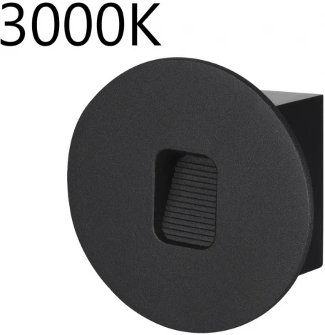 Подсветка для лестниц встраиваемая Odeon Light Vitty 6651/1WL3 черный/металл IP65 LED 1W 3000K 220V