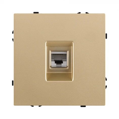 Розетка Ethernet RJ45 золотой Kollinger Eclipse EC-017GD