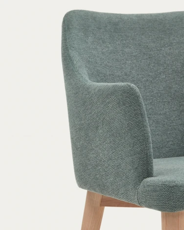 Обеденный стул La Forma (ex Julia Grup) Croft (Зеленый/ Фанера,Ясень)