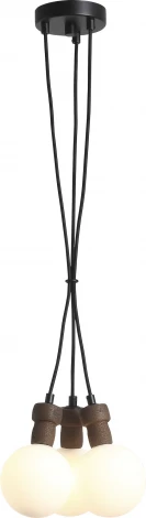Светильник подвесной ST Luce Cork SL6226.403.03 Черный/Белый G9 3*5W 4000K (220V, на проводе, шарики)