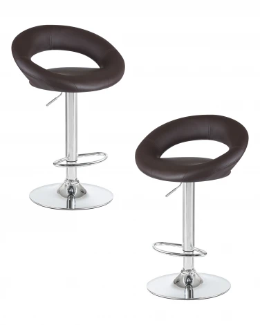 Набор 2 шт стул барный DOBRIN MIRA (коричневый)
