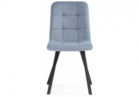 Стул на металлокаркасе bruk light blue / black