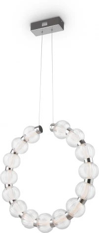 Подвесной светильник Amulet MOD555PL-L23CH4K (LED, 220V, на тросе, шарики, кольцо)