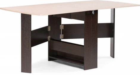 Кухонный стол Woodville Клотилд венге / дуб молочный (ЛДСП) арт.474293