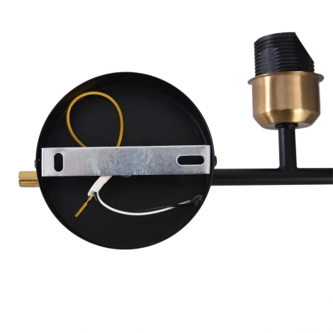 Бра Lumion Claudi 8359/1W медь/черный/белый, металл/текстиль E27 60W 240V