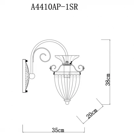Бра Arte Lamp Schelenberg A4410AP-1SR (220V)