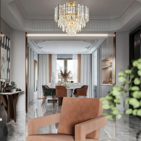 Потолочная люстра хрустальная на штанге Arte Milano Sorrento-4409 374409/6/60/400 GD (220V)