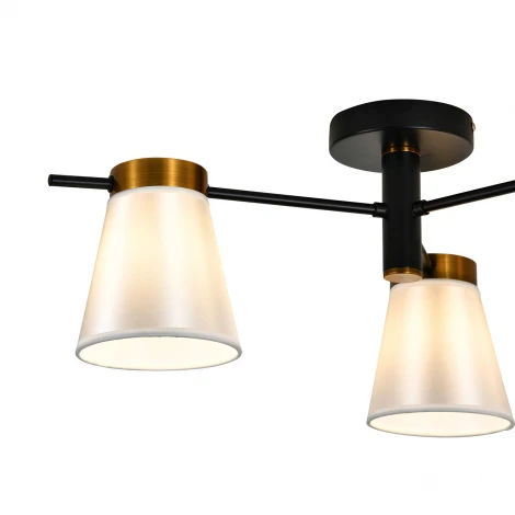 Потолочная люстра на штанге 120005/3R E14*40W Black/Gold Escada Ambient ES0000056