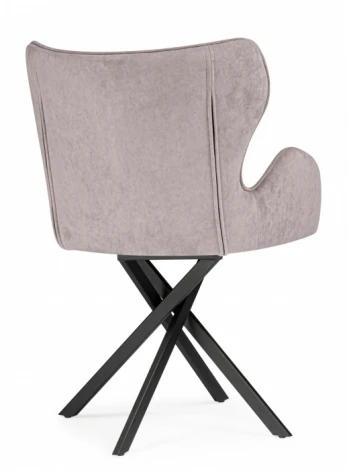 Обеденный стул Woodville Карлайл (Металл, Ткань/Черный) арт.615182