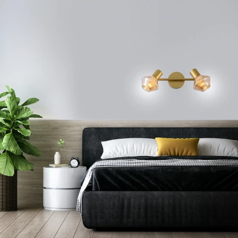 Спот Escada Gerda 674/2A 2x40Вт E14, металл, золото