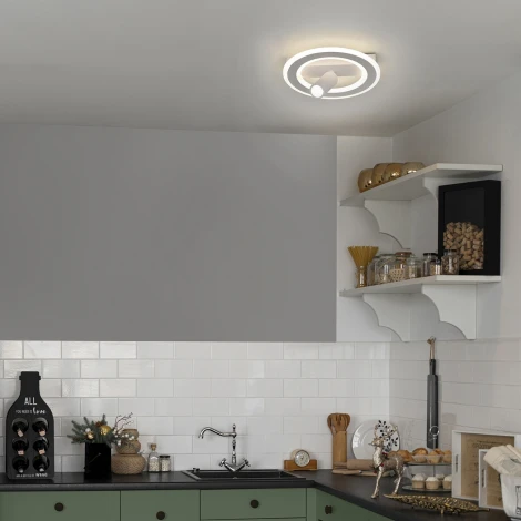 Настенно-потолочный светильник со спотом Escada 20045SMA/01LED WH LED 26W 4000K белый