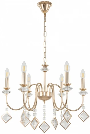 Подвесная люстра Arte Milano AM342101 342101/6 FGD (220V, подвески, на цепи, подсвечник, свеча)
