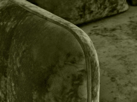 Диван Amsterdam трехместный ОГОГО (арт.786596), (Ткань,Велюр/Зеленый)