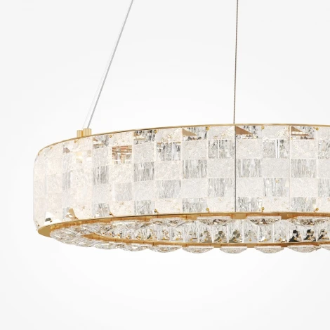 Подвесной светильник Maytoni Castello MOD336PL-L120G3K (LED, 220V, хрусталь, на тросе, круглые)