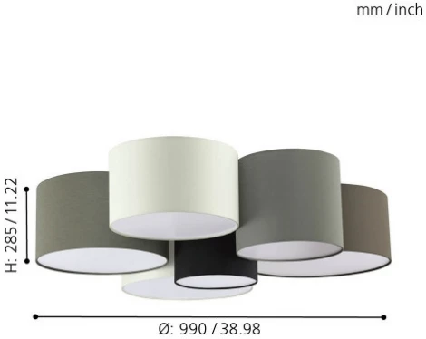 Потолочная люстра Eglo Pastore 97838