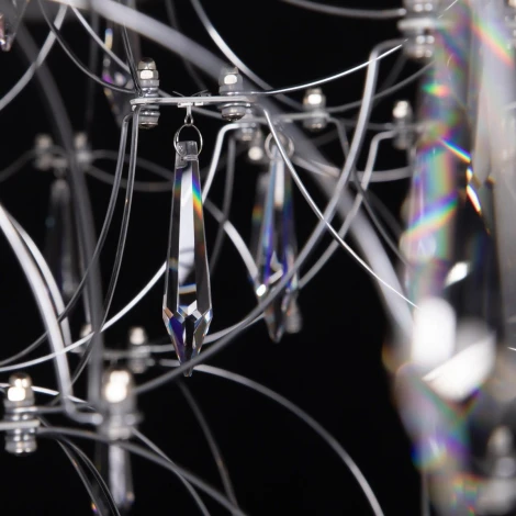 Подвесная люстра Loft It Mira 10259/800 Silver Asfour (LED, 220V, на тросе)