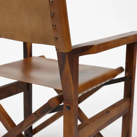 Кресло Secret De Maison CINEMA ( mod. 2140) античный светлый, орех (Дерево/кожа буйвола)