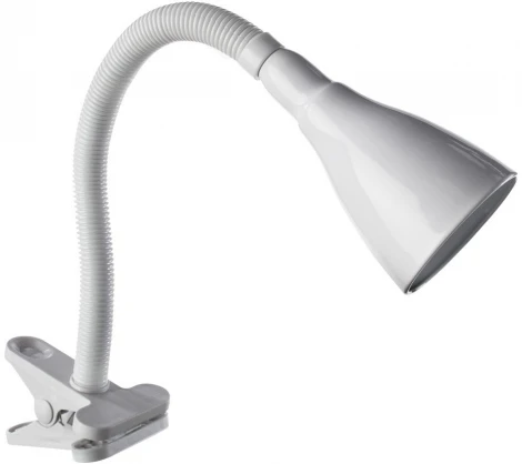 Офисная настольная лампа на прищепке Arte Lamp Cord A1210LT-1WH (220V)