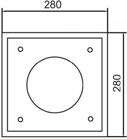 Потолочный светильник уличный Oasis Light 77803 SS (220V, IP44)