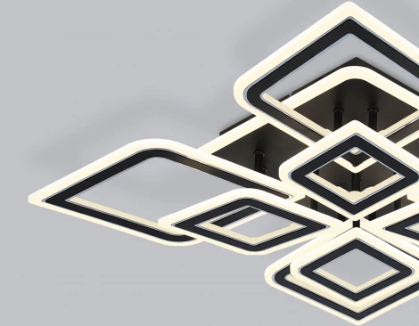 Потолочный светодиодный светильник с пультом Ambrella Acrylica Original FA8912 (регулировка яркости, 220V, умный дом - Smart Life)