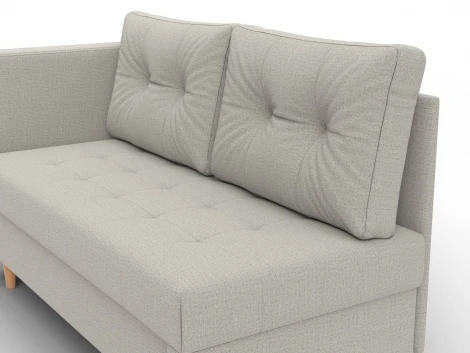 Кушетка Лига-098 (ДВП,ДСП,ЛДСП,Брус,Фанера/Дерево/Рогожка/Бежевый) Лига Диванов 132575