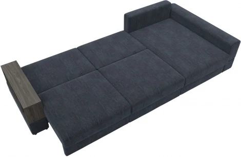 Диван угловой с полкой Лига-055 НПБ Лонг угол универсальный Лига Диванов (Шенилл) арт.129102