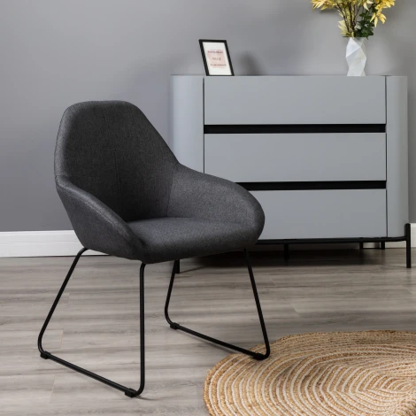 Кресло Kent темно-серый/Линк R-Home арт.410119133h_ТмСер_черн_линк