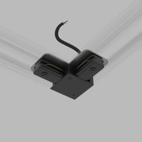 Соединитель электрический коннектор угловой с вводом питания для однофазного шинопровода Elektrostandard Basic System 85012/00 (a071303)