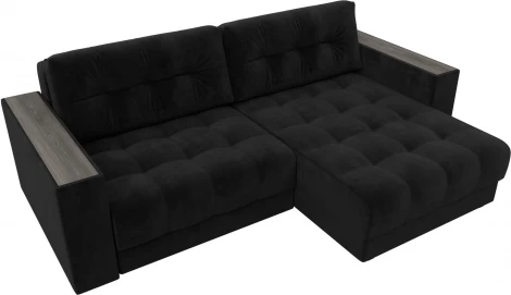 Диван угловой с декором Лига-049 НПБ Лига Диванов (Велюр) арт.128460