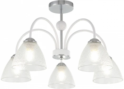 Потолочная люстра на штанге Arte Milano Napoli 321410/5 CR+WH (220V)