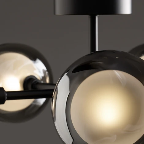 Потолочная люстра на штанге Freya Shimmer FR5435PL-05B (220V, шарики)