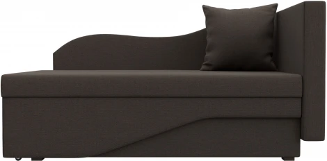 Кушетка Гармония правая (Коричневый/Рогожка) Лига Диванов арт.125297