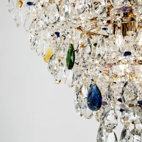 Подвесная люстра хрустальная Modelux MODELUX ML.850.8 GD