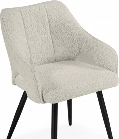 Стул на металлокаркасе Woodville Hera beige / black арт.15844