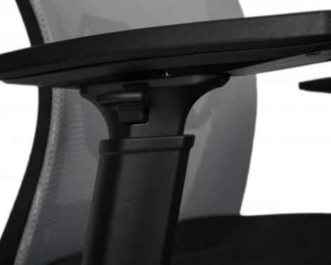 Офисное кресло для персонала NIXON (чёрный, серая сетка)