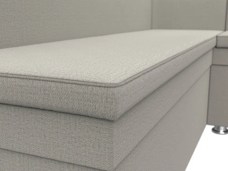 Диван кухонный угловой Уют правый угол (Бежевый/Рогожка) Лига Диванов арт.124130