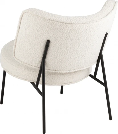 Кресло District Lounge букле белый Stool Group (арт.УТ000039109)