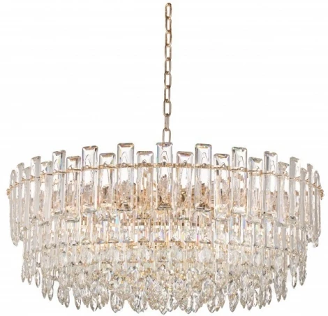 Подвесная люстра Fluorite Constancia FL1063-22P (220V, хрусталь, на цепи)