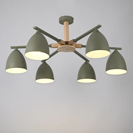 Потолочная люстра на штанге NOA 6 Olive ImperiumLoft Noa01 (183463-26)