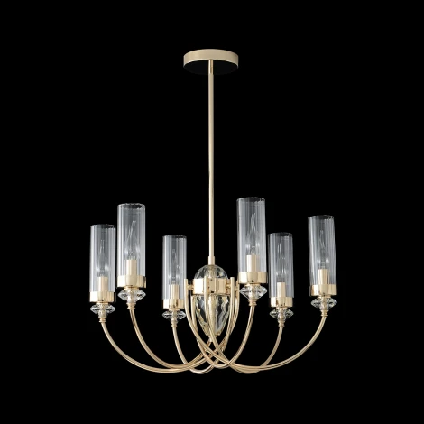 Потолочная люстра на штанге Crystal Lux SECRET SP6 GOLD