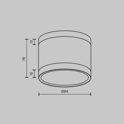 Накладной потолочный светильник Maytoni Pauline C120CL-GX53-B (220V, круглые)