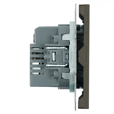 Розетка USB Type A+С (антрацит, soft touch) Stekker Эмили 49931