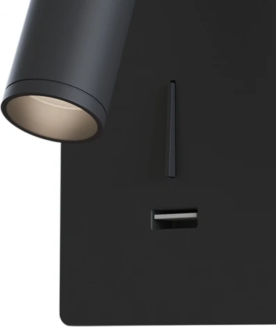 Настенный светильник с usb-портом (бра для чтения) Mirax 3000К 3Вт IP 20 LED Maytoni Technical C041WL-L3B3K (220V, выключатель)