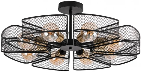 Потолочная люстра на штанге Arte Lamp Maasym A7044PL-8BK (220V, круглые)